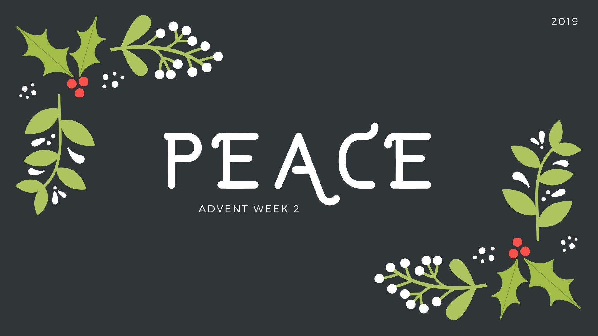 Peace Advent Week 2 The Reach Church