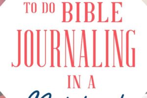 How to Bible Journal