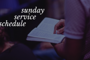 sunday service schedule