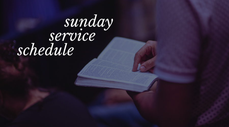 sunday service schedule